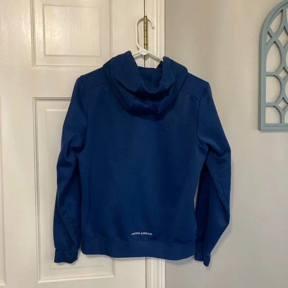 Under Armour Navy Pullover Hoodie - Picture 3 of 4